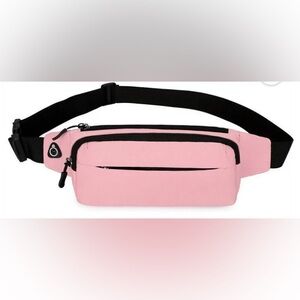 Pink and Black Waist Bag